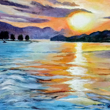 End of the day - Pamela Jane Rogers - Visual Artist & Author